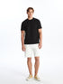 LC Waikiki Crew Neck Short Sleeve Men's Textured T-Shirt